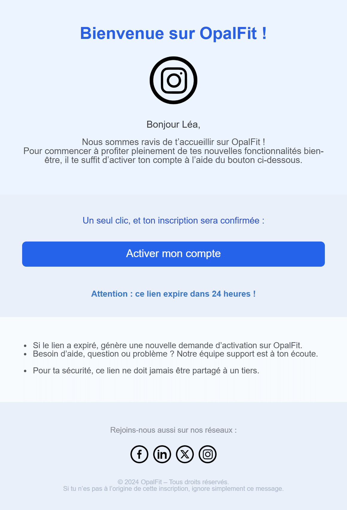 Modèles d’e-mails d’activation de compte-3