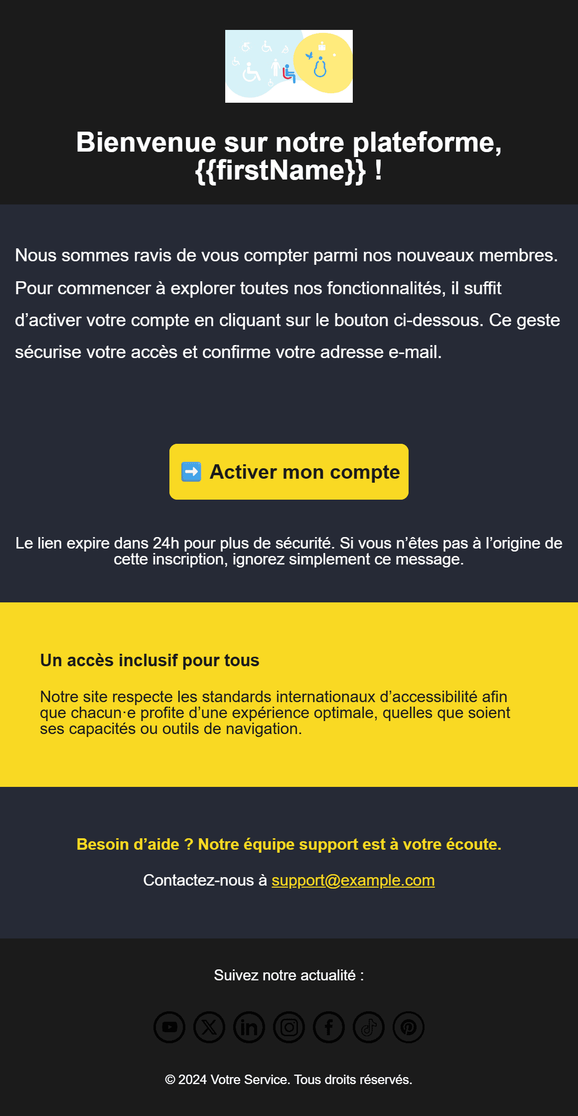 Modèles d’e-mails d’activation de compte-4