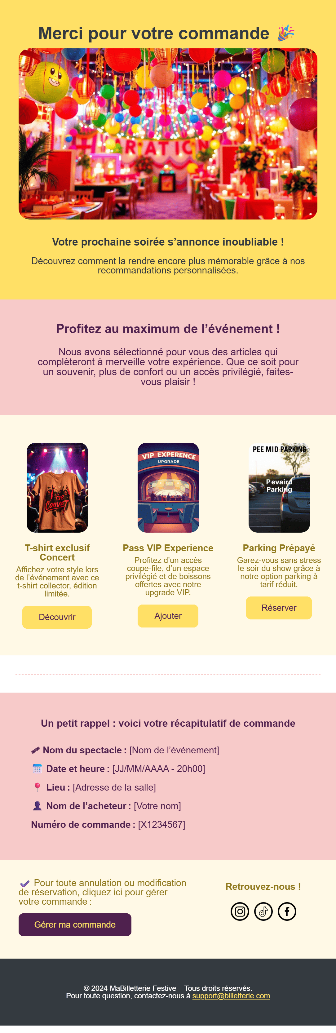 Cross-sell recommendation email