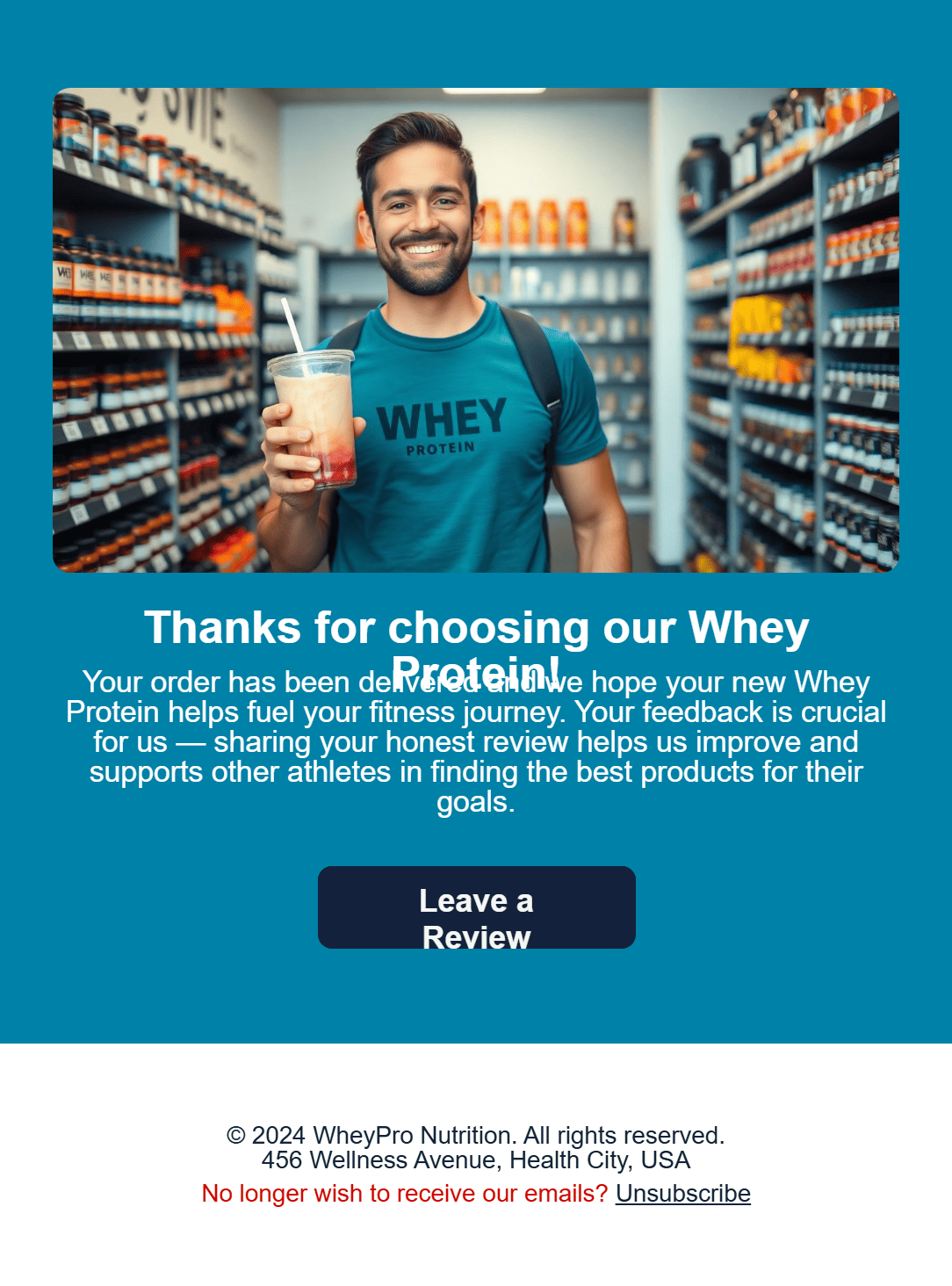 Feedback & NPS survey email