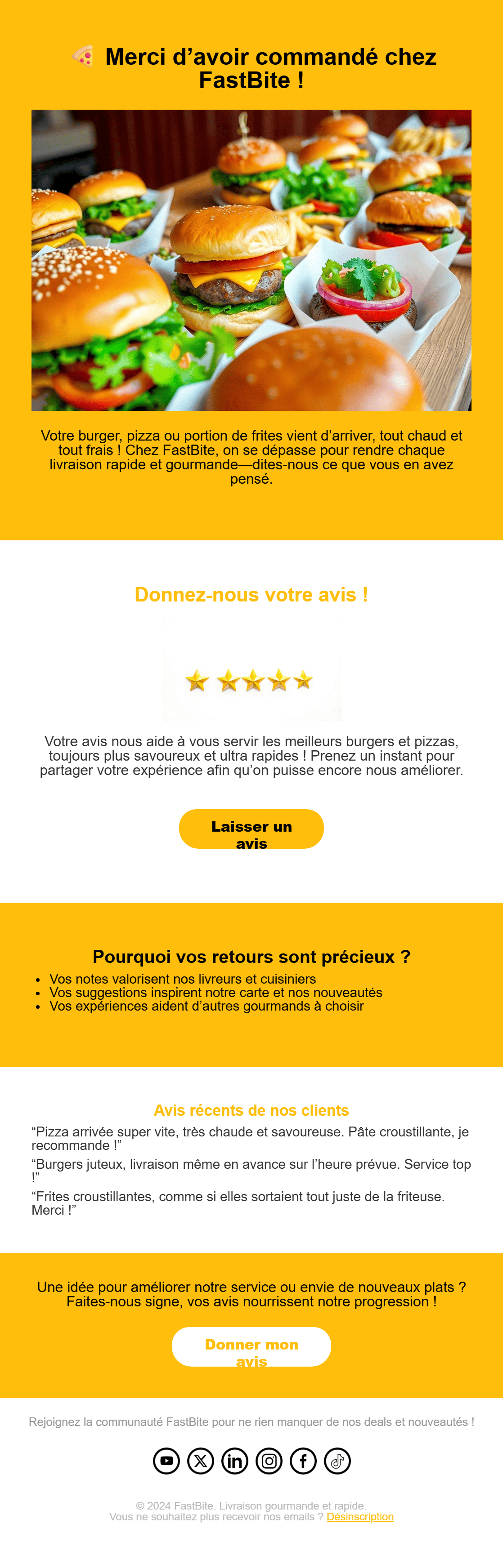 Email de feedback & enquête NPS-0
