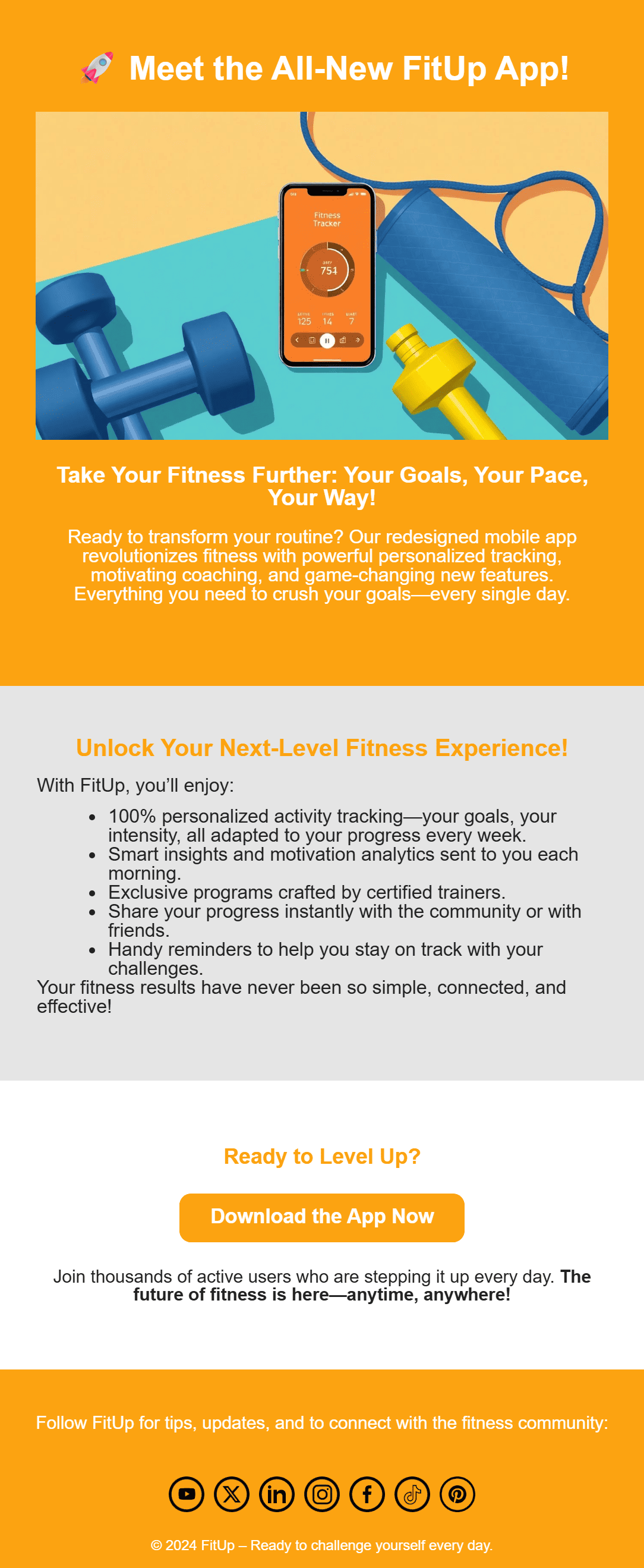 Product launch announcement email