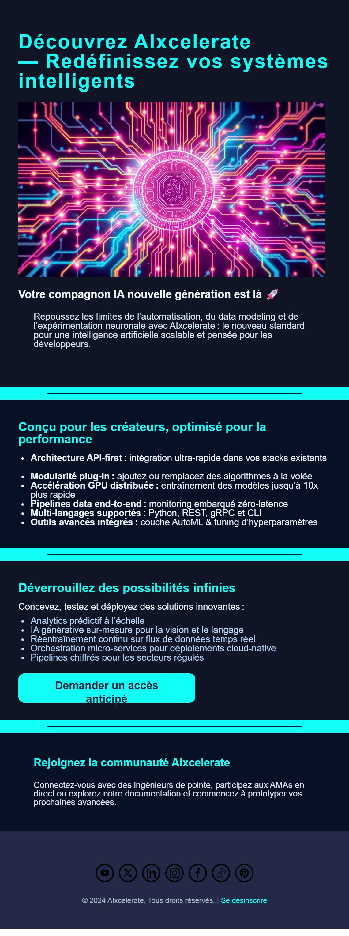 Product launch announcement email