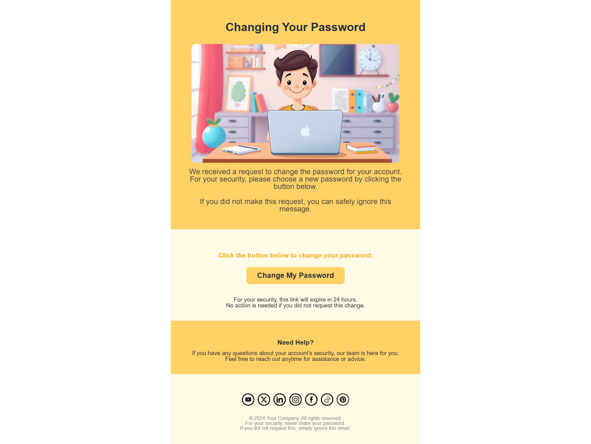 Reset your password