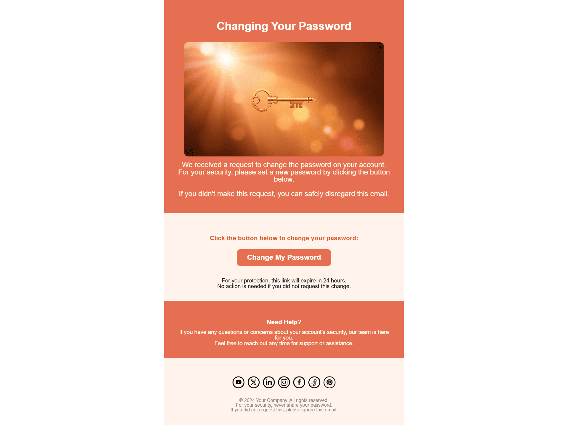 Reset your password