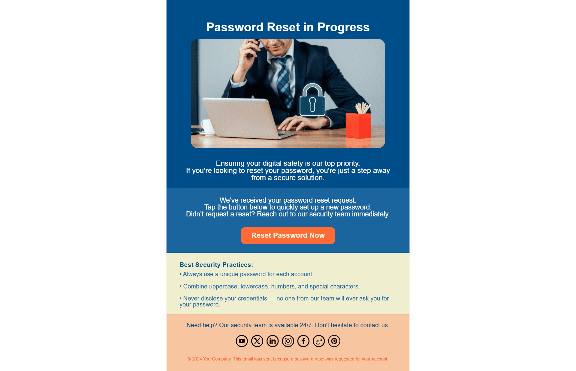 Reset your password