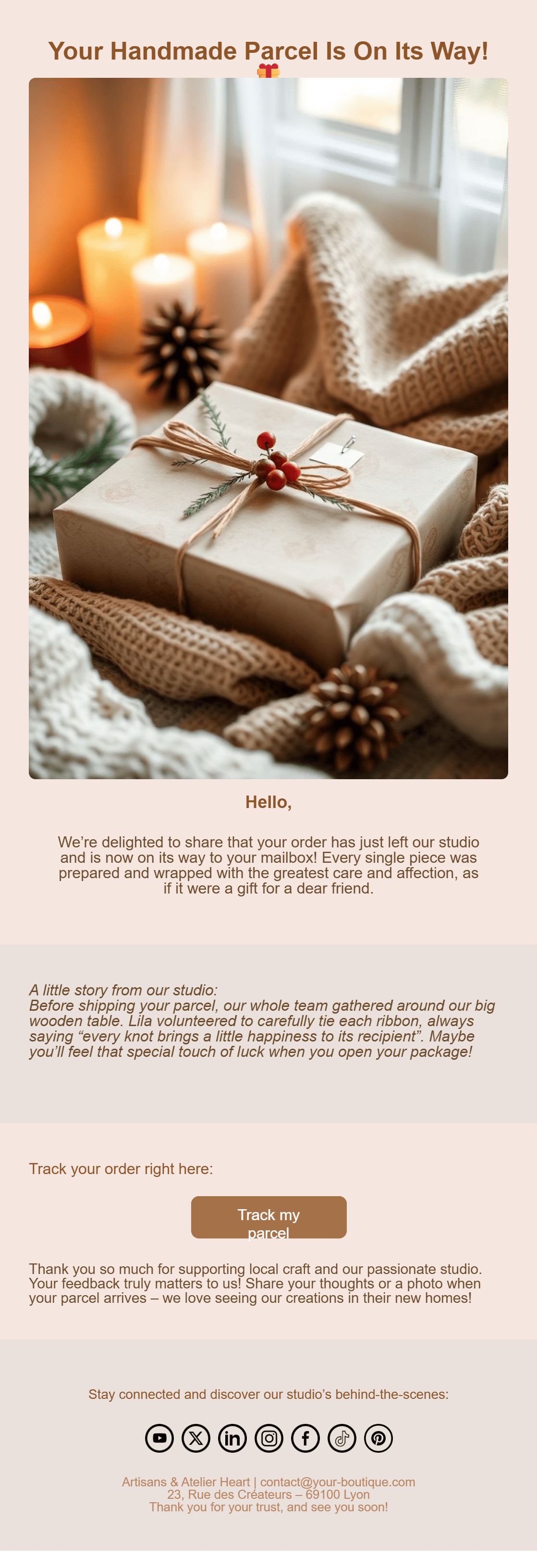 Shipping & delivery update email-0