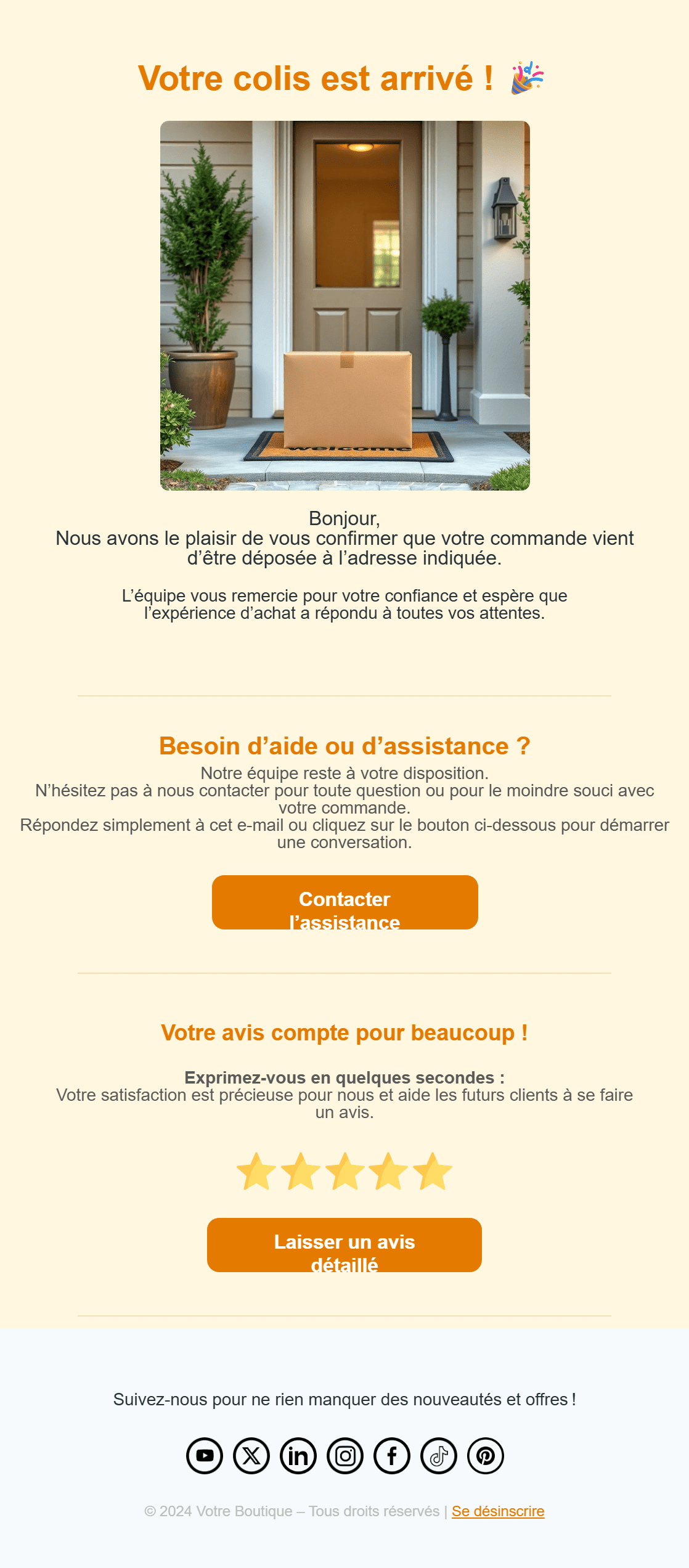 E-mail de mise à jour d'expédition et de livraison-2